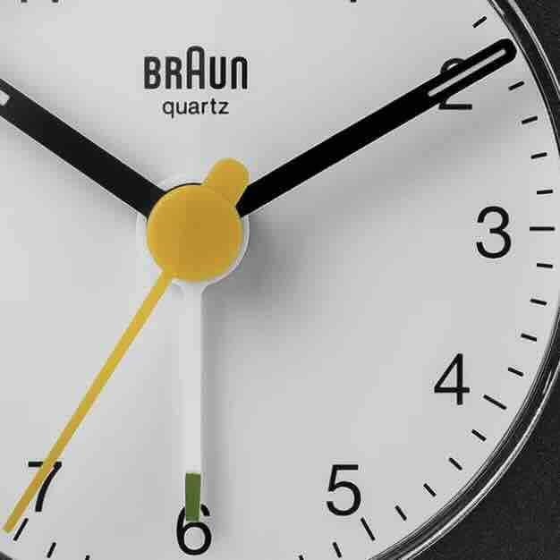 Travel Alarm Clock in Black & White