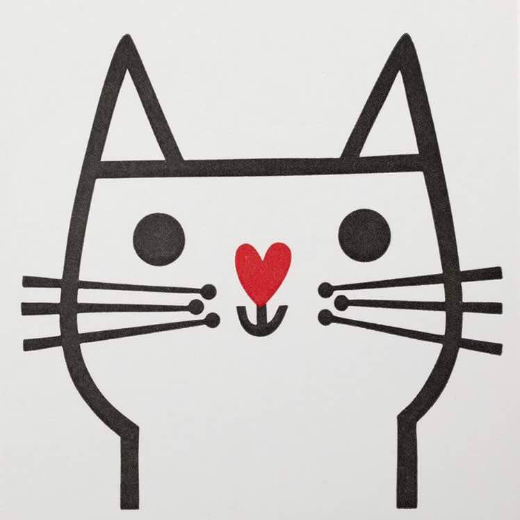 Square Match Box in Cat