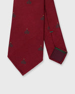 Load image into Gallery viewer, Silk Club Tie in Red Christmas Tree
