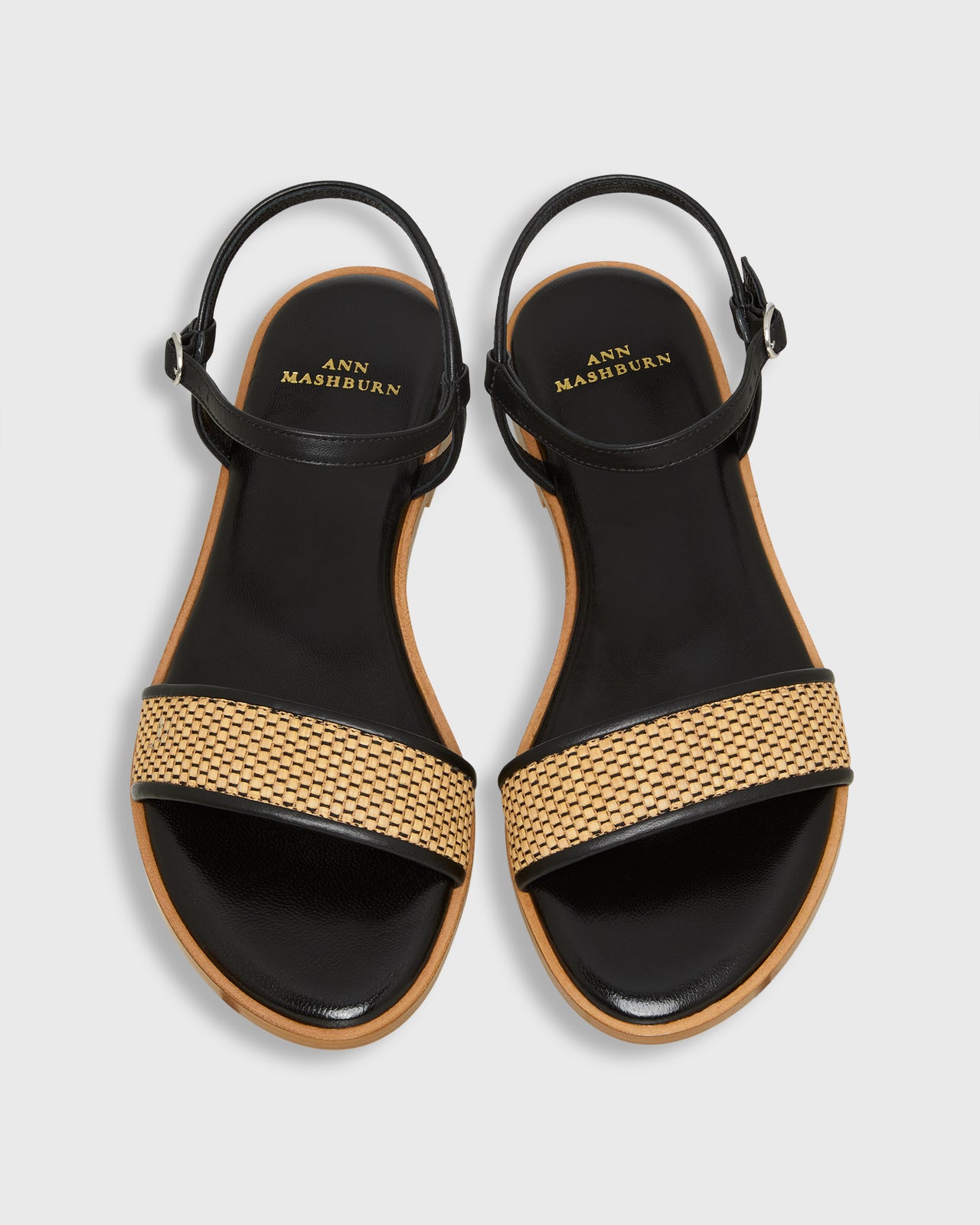 Gina Sandal in Camel Raffia