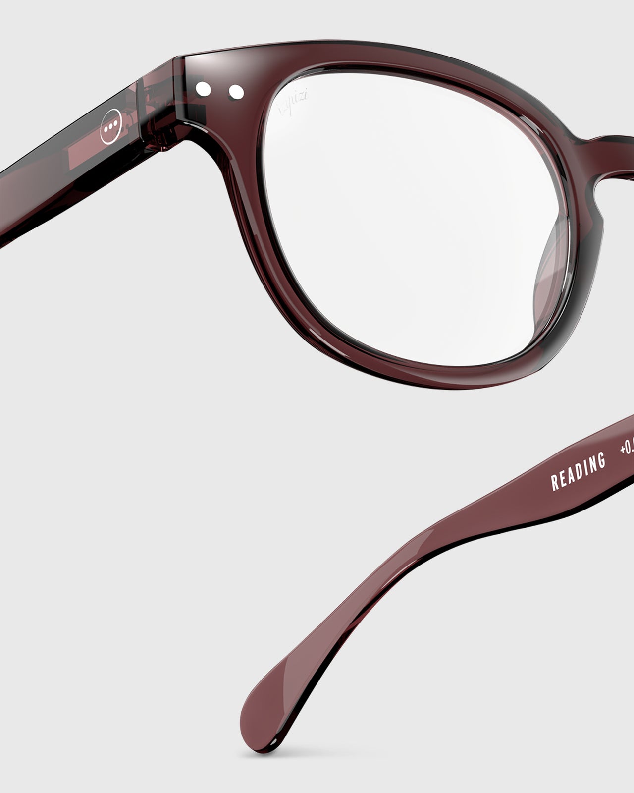 #C Reading Glasses in Old Leather