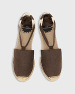 Load image into Gallery viewer, Pia High Espadrille in Chocolate Canvas
