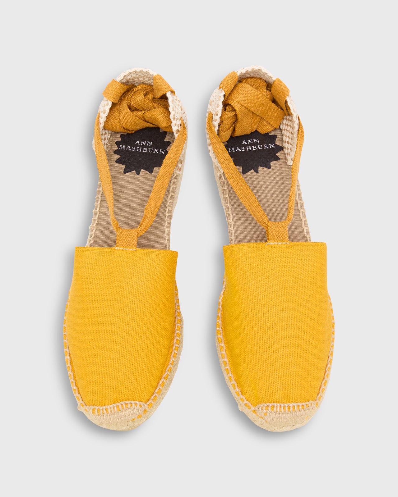 Pia High Espadrille in Gold Canvas