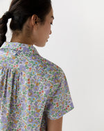 Load image into Gallery viewer, Jasmine Pajama Shorts Set in Purple/Multi Betsy Liberty Fabric
