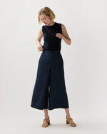 Load image into Gallery viewer, Drew Pant in Navy Cotton/Nylon Poplin
