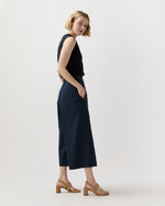 Load image into Gallery viewer, Drew Pant in Navy Cotton/Nylon Poplin
