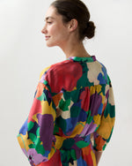 Load image into Gallery viewer, Tessa Dress in Multi Marina's Tea Garden Liberty Fabric Silk Twill
