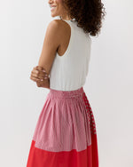 Load image into Gallery viewer, Nan Skirt in Red/Multi Mixed Printed Poplin
