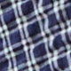 Navy/Ivory Check Crinkle Cotton