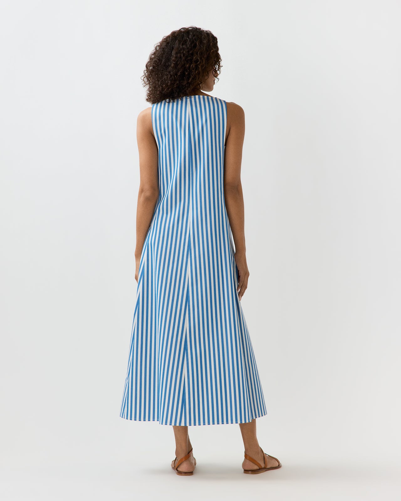 Lise Maxi Dress in Green/Blue/White Awning Stripe Poplin | Ann Mashburn | Shop Ann Mashburn Lise Maxi Dress in Green/Blue/White Awning Stripe Poplin | Ann Mashburn | Shop Ann Mashburn