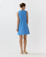Load image into Gallery viewer, Susy Shift Dress in Blue Provençal Rustic Poplin
