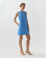 Load image into Gallery viewer, Susy Shift Dress in Blue Provençal Rustic Poplin
