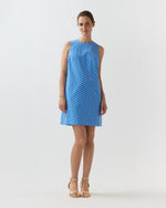 Load image into Gallery viewer, Susy Shift Dress in Blue Provençal Rustic Poplin
