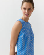 Load image into Gallery viewer, Susy Shift Dress in Blue Provençal Rustic Poplin
