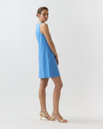 Load image into Gallery viewer, Susy Shift Dress in Blue Provençal Rustic Poplin
