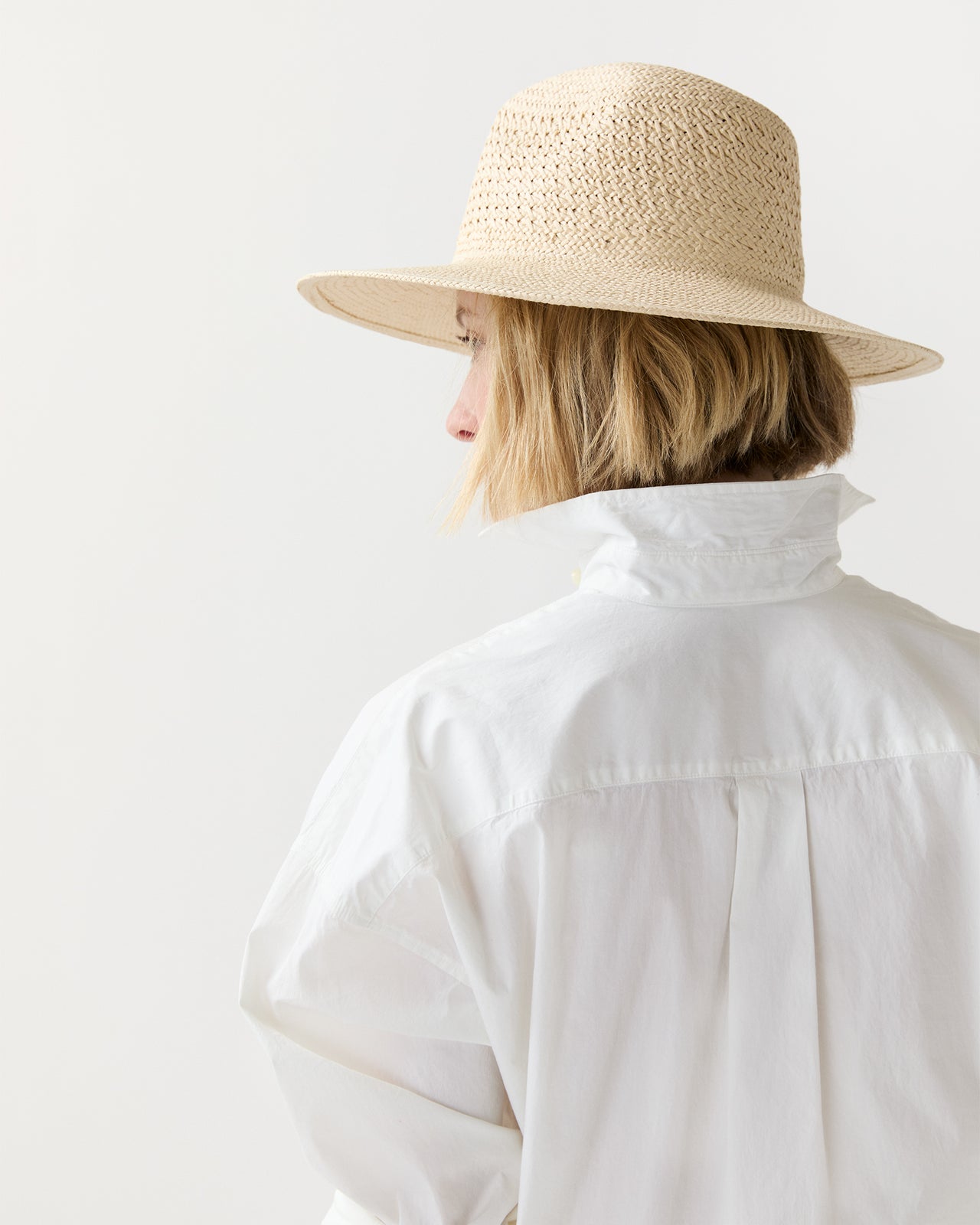 Vented Luxe Packable Hat in Natural