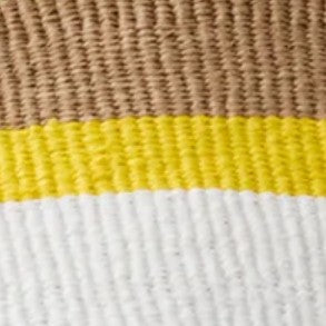 Kiondo Shopper Basket in Top Yellow Stripe