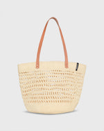 Load image into Gallery viewer, Kiondo Shopper Basket in Natural Open Weave

