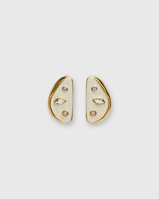 Isola Stud Earrings in Sea Salt
