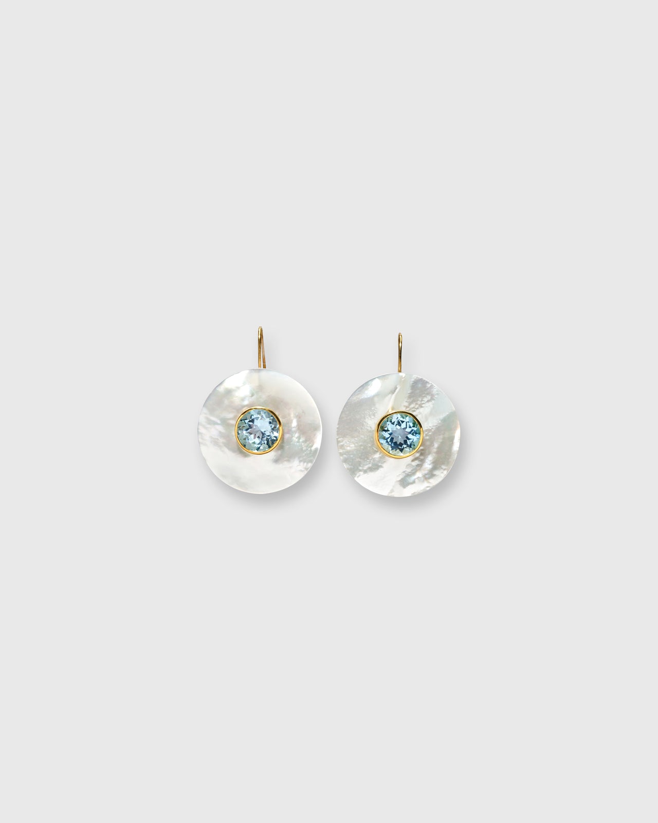 Taj Earrings in Blue Topaz