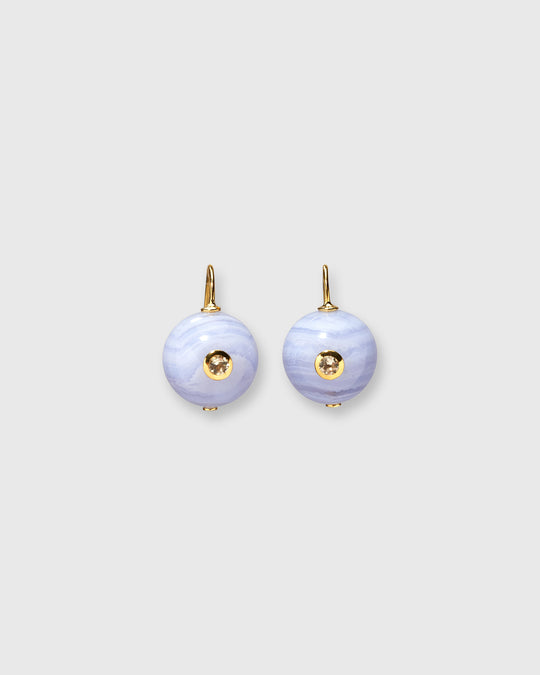 Comet Earrings in Blue Agate