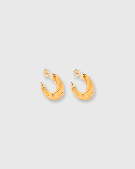 Diana Earring in Yellow Twisted Bakelite