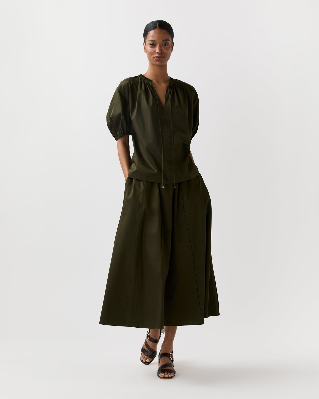 Manar Skirt in Palm Leaf