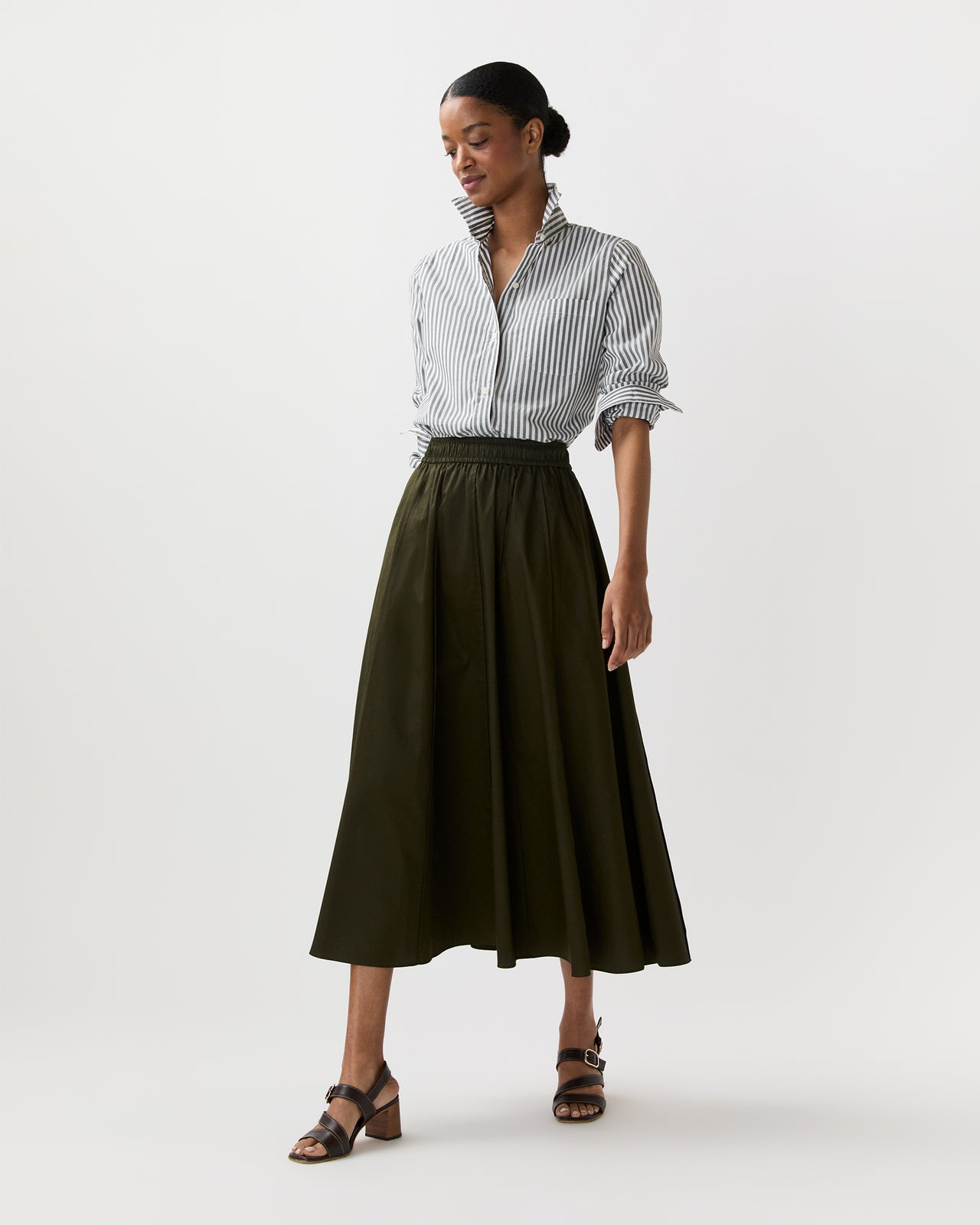 Manar Skirt in Palm Leaf