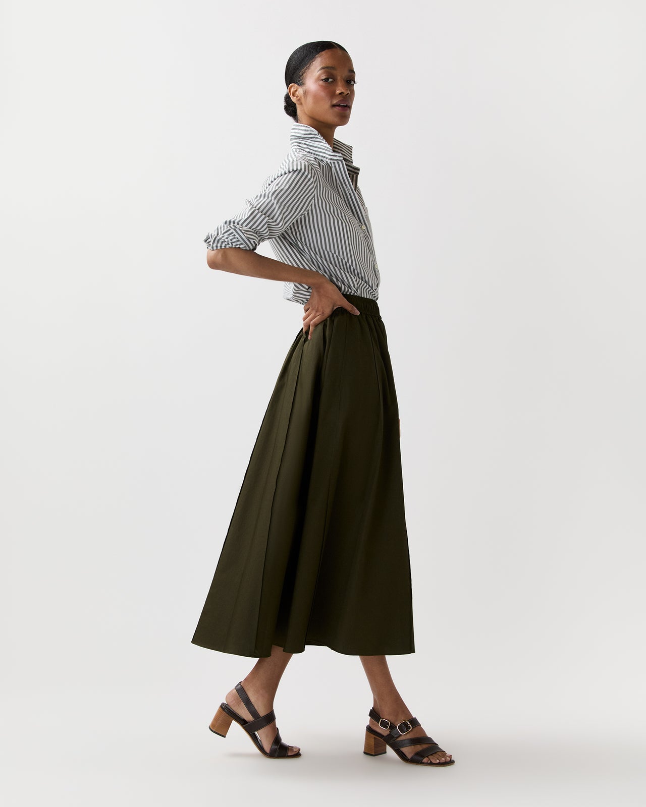 Manar Skirt in Palm Leaf