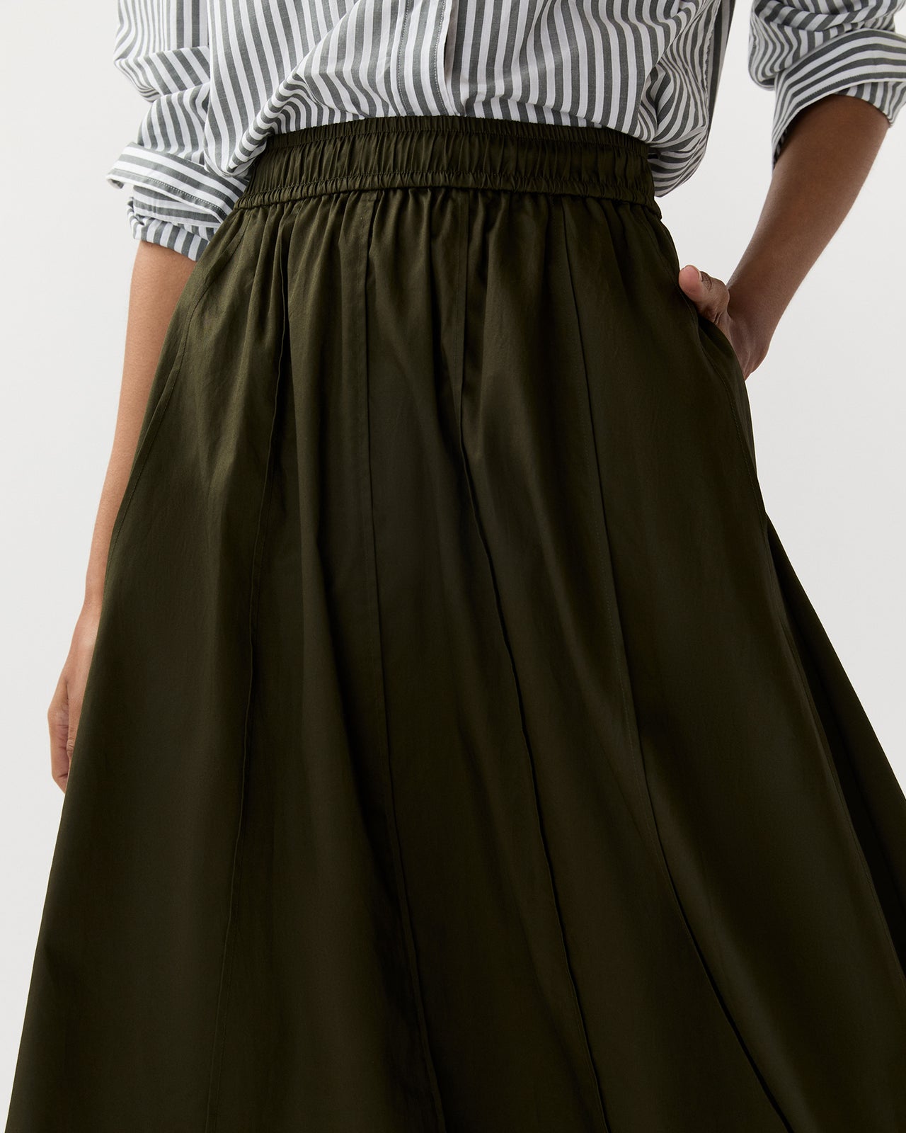 Manar Skirt in Palm Leaf