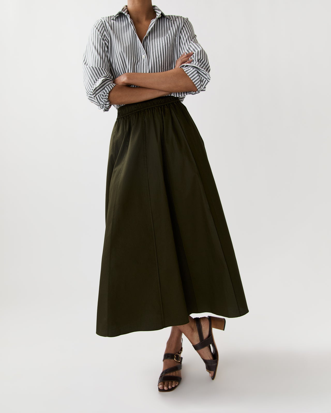 Manar Skirt in Palm Leaf