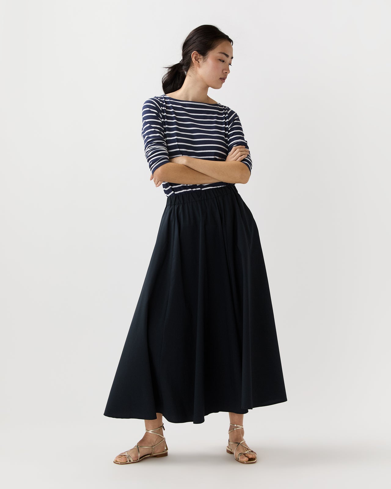 Midi Skirt in Navy