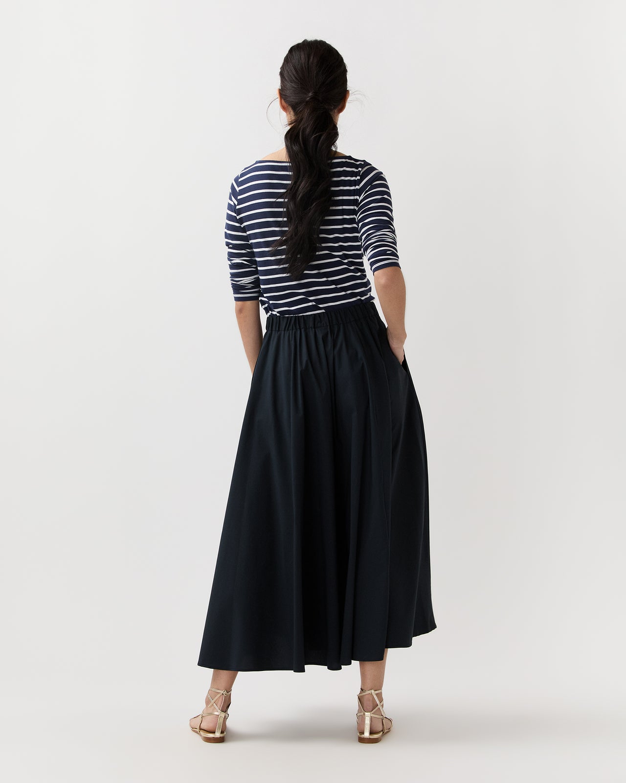Midi Skirt in Navy