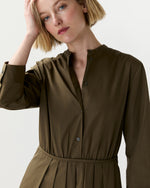 Load image into Gallery viewer, Midi Shirtdress in Military
