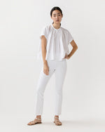 Load image into Gallery viewer, Tie-Neck Shirt in White
