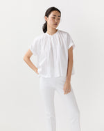 Load image into Gallery viewer, Tie-Neck Shirt in White
