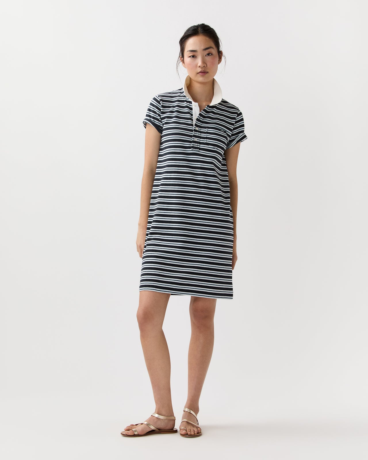 Polo Raye Dress in Dark Navy