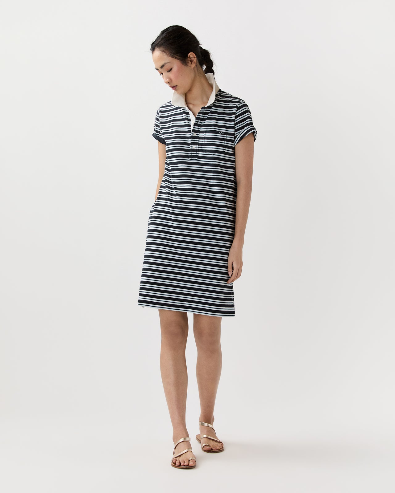 Polo Raye Dress in Dark Navy
