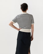 Load image into Gallery viewer, Ruby Polo in Ecru/Dark Navy
