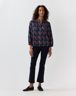 Load image into Gallery viewer, Sienna Top in Tartan Patchwork Double-Weave
