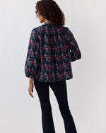 Load image into Gallery viewer, Sienna Top in Tartan Patchwork Double-Weave
