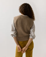 Load image into Gallery viewer, Beth Sweater in Camel Donegal Cashmere
