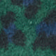 Rosie Cardigan in Green/Blue Leopard Cotton/Silk