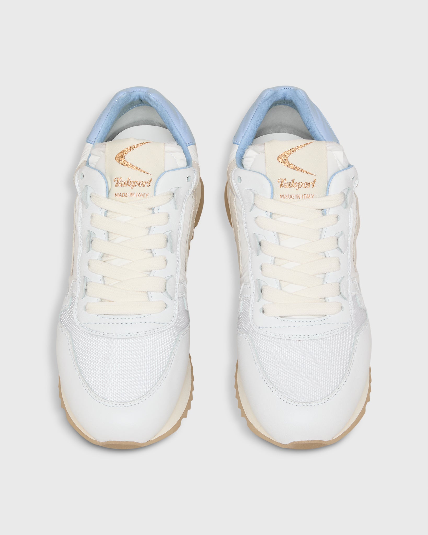 Women's Magic Run Soft Sneaker in White/Sky - Valsport | Shop Ann