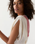 Load image into Gallery viewer, Leila Plunge Dress in Eshe Red
