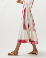 Load image into Gallery viewer, Leila Plunge Dress in Eshe Red
