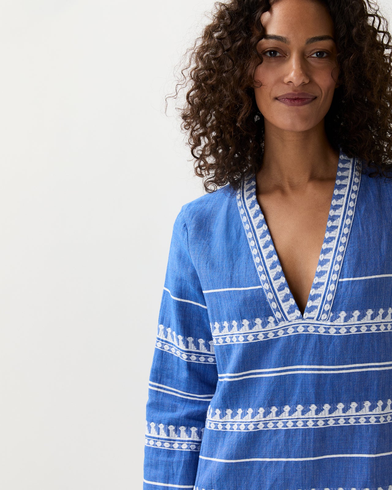Raey Column Dress in Tebibi Blue
