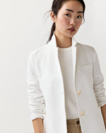 Load image into Gallery viewer, Stand Up Collar Blazer in Off White
