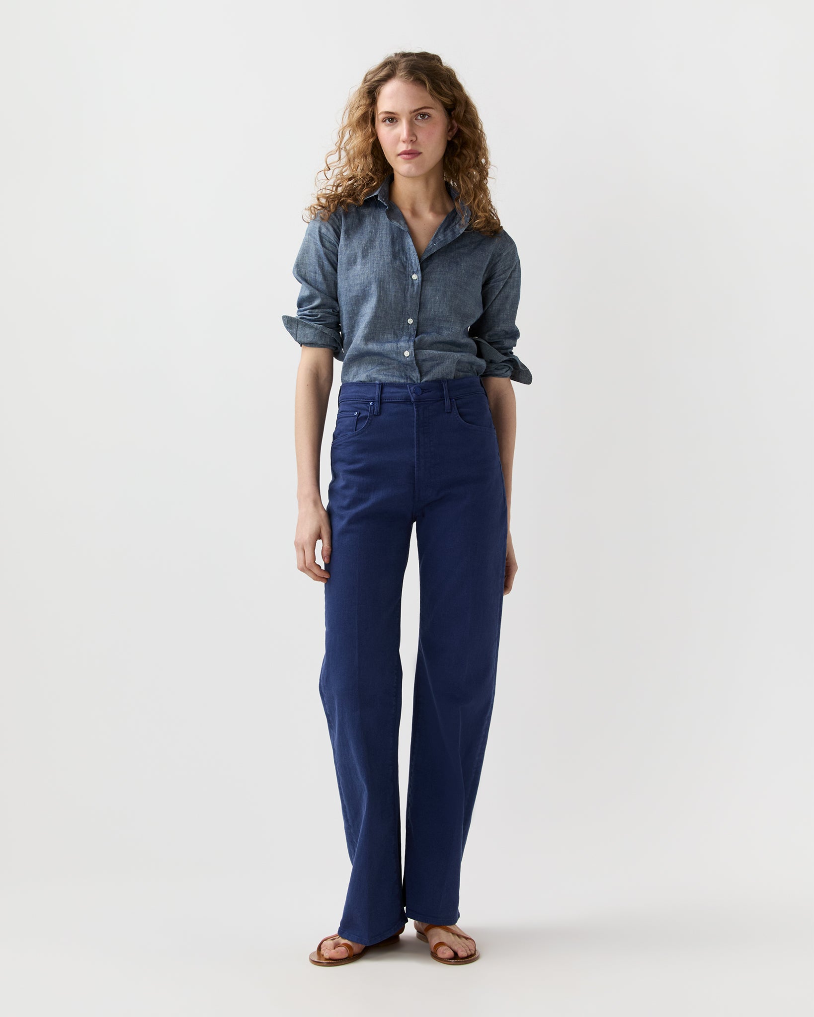 The Lasso Sneak Jean in Estate Blue | Shop Ann Mashburn