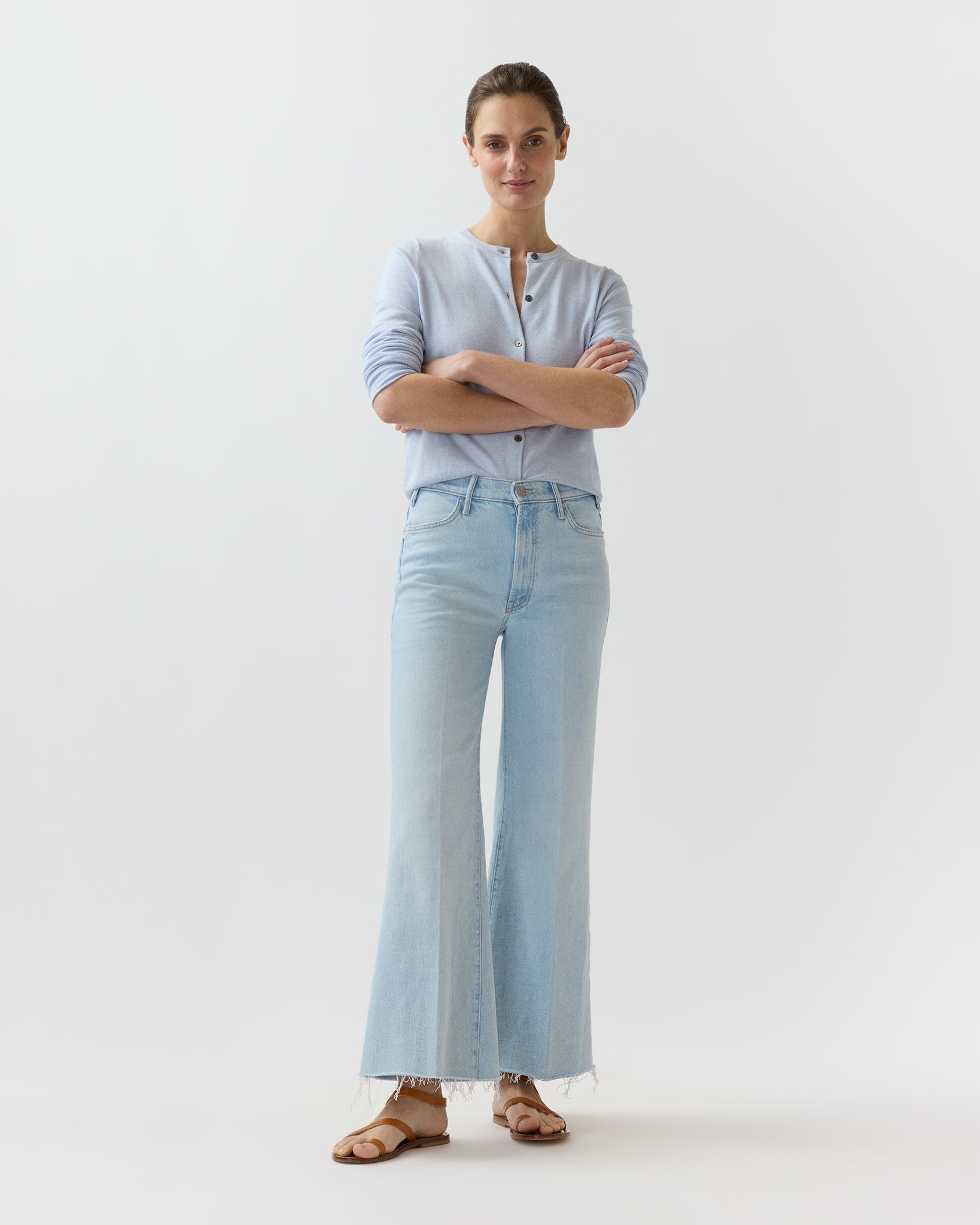 Lil Hustler Roller Fray Jean in Bring The Cooler - Mother Denim